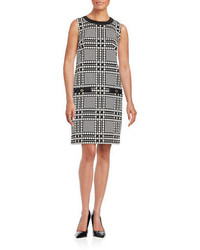 Karl Lagerfeld Paris Crewneck Sleeveless Dress