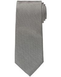 White and Black Houndstooth Tie