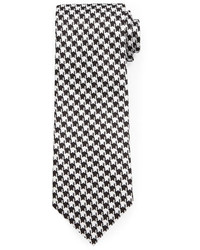 Tom Ford Houndstooth Jacquard Tie Blackwhite
