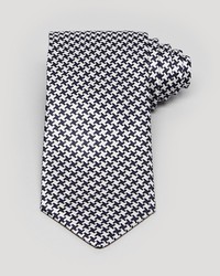 Canali Houndstooth Print Classic Tie