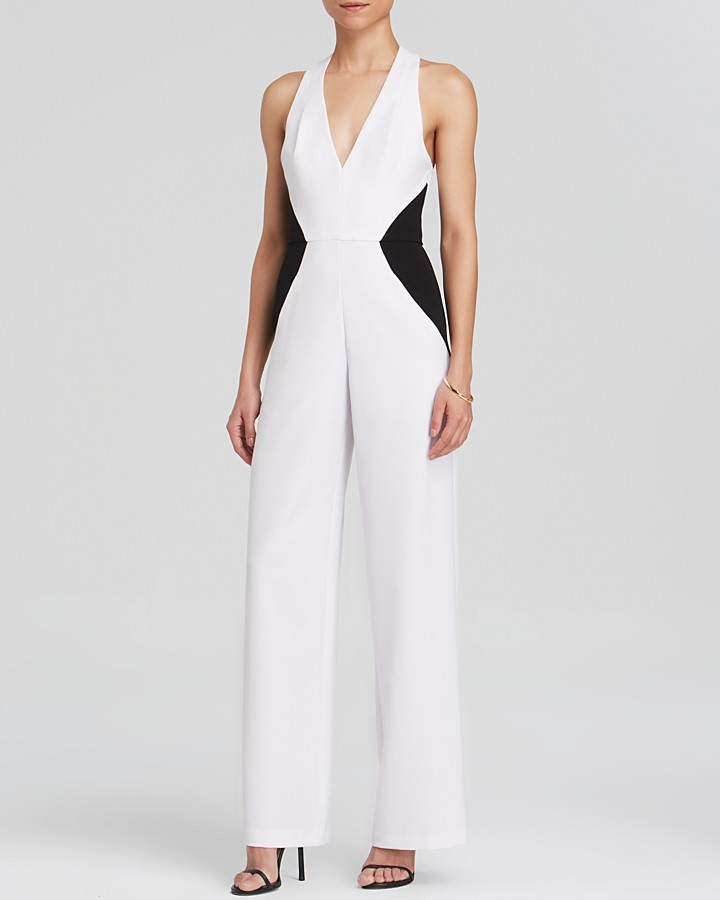 black halo jumpsuit bloomingdales