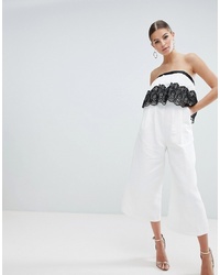 ASOS DESIGN Occasion Structured Bandeau Jumpsuit With