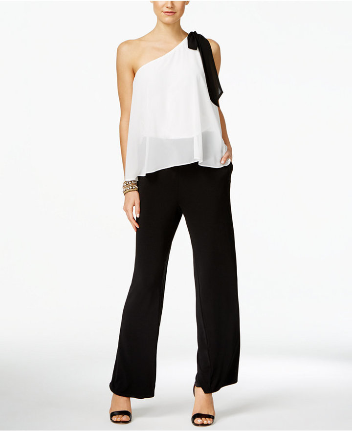 macy's black jumpsuit