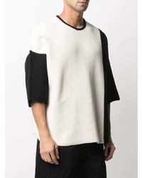 Homme Plissé Issey Miyake Colour Block Knitted T Shirt