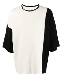 Homme Plissé Issey Miyake Colour Block Knitted T Shirt