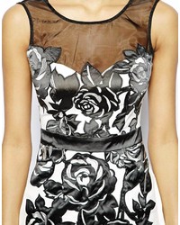 Lipsy Vip Pencil Dress With Floral Detail