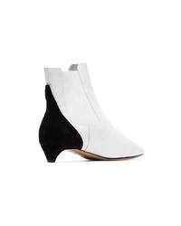 Givenchy White Gv3 Two Tone Chelsea Boots