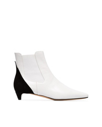 Givenchy White Gv3 Two Tone Chelsea Boots