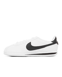 Nike White And Black Cortez Basic Sneakers