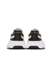 Dolce and Gabbana White And Black Daymaster Sneakers