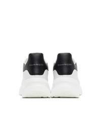 Alexander McQueen White And Black Oversized Runner Sneakers