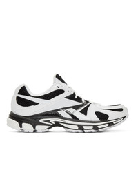 Vetements White And Black Reebok Edition Spike Runner 200 Sneakers