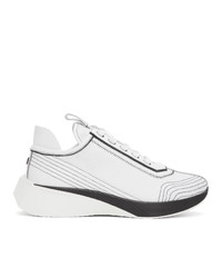 Pierre Hardy White And Black Vision Sneakers