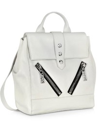 Kenzo White Leather Kalifornia Backpack