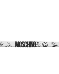 Moschino Black And White Pumpkin Faces Belt