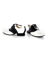 Ellie Shoes Saddle 105 Oxford Color Black White Size 7