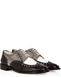 Robert Clergerie Leather Colorblock Brogues