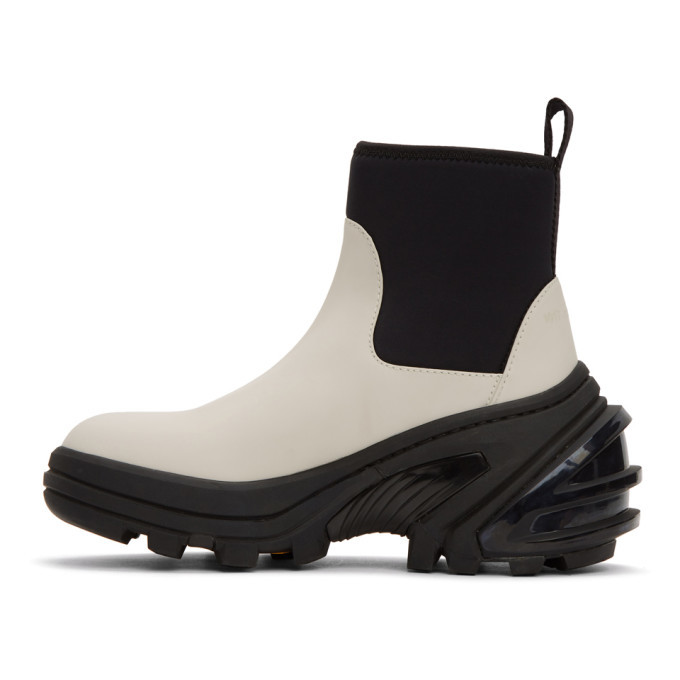 1017 Alyx 9Sm Off White Rubber Boots, $443 | SSENSE | Lookastic
