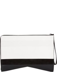 Narciso Rodriguez Colorblock Clutch Colorless