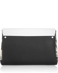 Proenza Schouler Elliot Leather And Suede Clutch