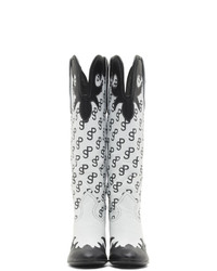 Saks Potts White Ecco Edition Western 75 Boots