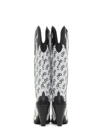 Saks Potts White Ecco Edition Western 75 Boots