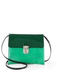 Marni Colorblock Patent Painted Leather Crossbody Bag