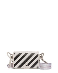 Off-White Diagonal Stripe Mini Flap Bag