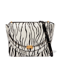 Wandler Luna Zebra Print Calf Hair Shoulder Bag