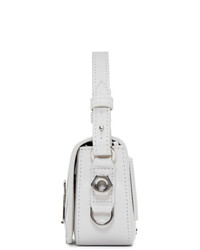 Off-White White And Black Baby Flap Diag Bag