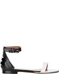 Givenchy Brogue Back Flat Sandals White