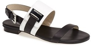 mk black sandals