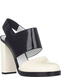 Jil Sander Colorblack Slingback Sandals White