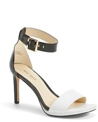 Nine West Meant To Be Minimal Leather Ankle Strap Sandal