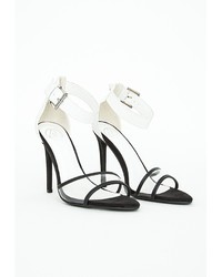 Missguided Zara Perspex Strap Detail Heeled Sandals