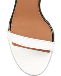 Givenchy Nadia Sandals In White And Black Leather