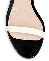 Miu Miu Strappy Bicolor Patent Leather Sandals