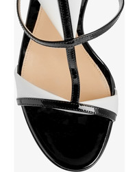 Gianvito Rossi Two Tone Patent Leather Sandals