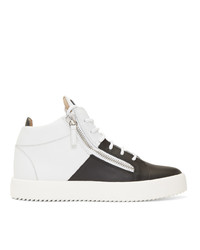 Giuseppe Zanotti Black And White Double May London High Top Sneakers