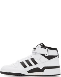 adidas Originals Black White Forum Mid Sneakers