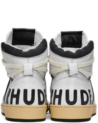Rhude Black White Rhecess Hi Sneakers