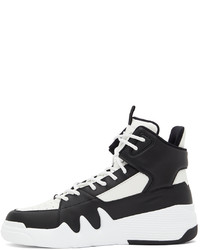 Giuseppe Zanotti Black White Talon Sneakers