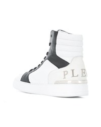 Philipp Plein Contrast Panel High Top Sneakers