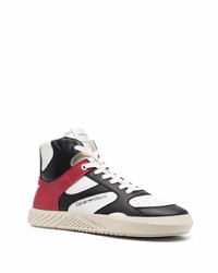 Emporio Armani High Top Leather Sneakers