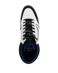 Armani Exchange High Top Leather Sneakers