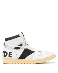 Rhude High Top Leather Sneakers