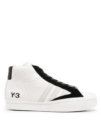 Y-3 Logo Print High Top Sneakers