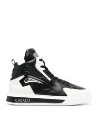 Roberto Cavalli Logo Print High Top Sneakers