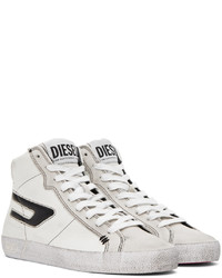 Diesel Off White Black S Leroji Mid Sneakers