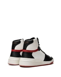 YSL Sl24 Panelled High Top Sneakers